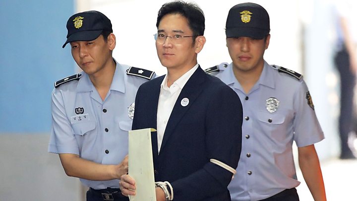 5 års fängelse för Samsung arvtagaren